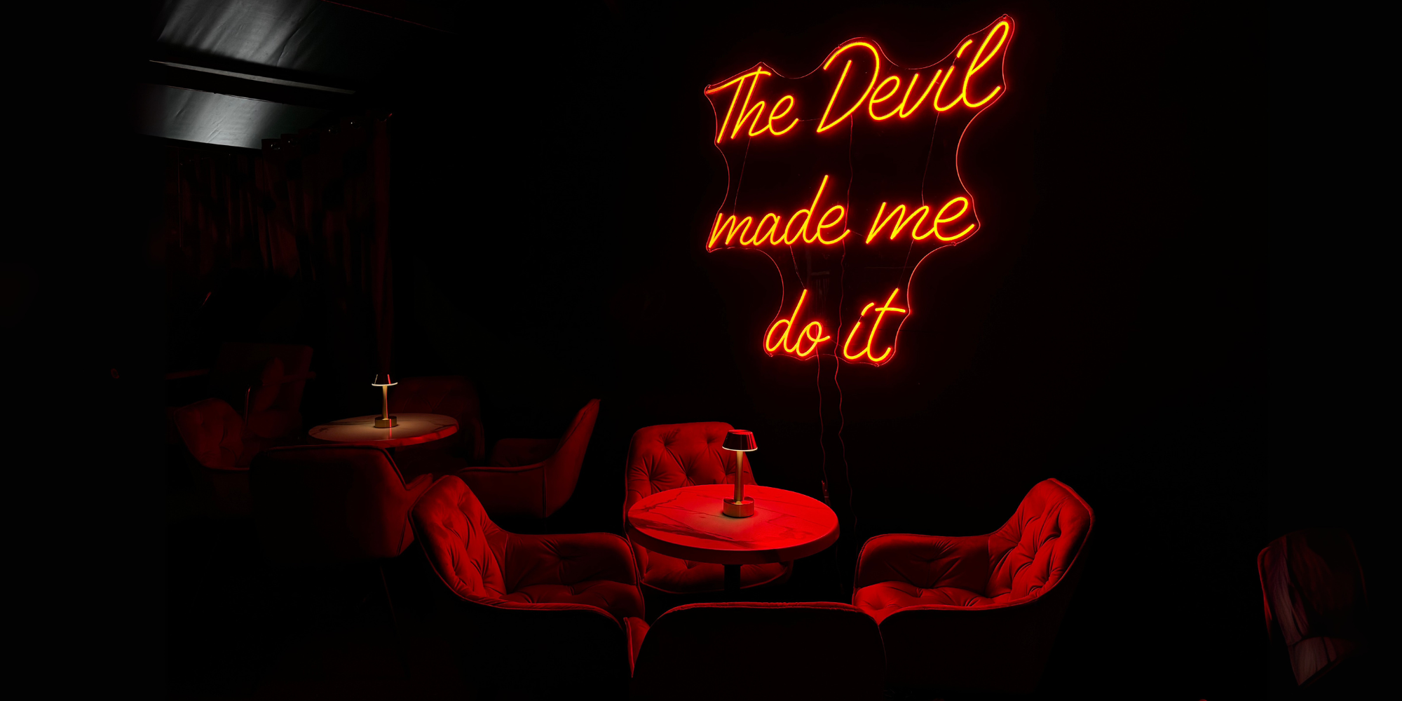 Devil made me do it sign 