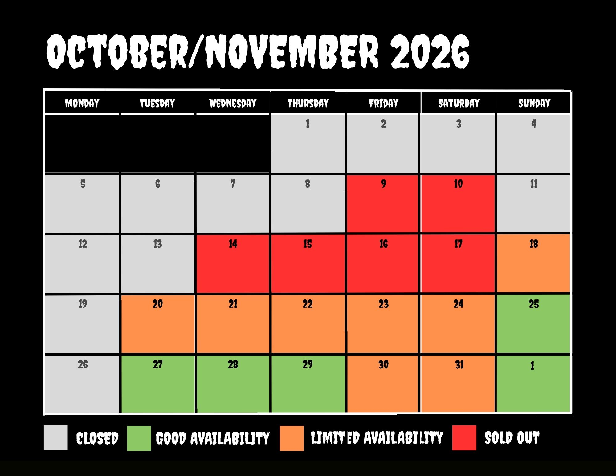 Oct 2025 - 31st Oct 